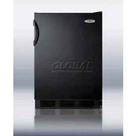 Summit Appliance Div. AL652BK Summit-ADA Comp Freestanding Refrigerator-Freezer, Cycle Defrost In Black Exterior image.