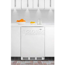 Summit Appliance Div. AL750WBI Summit  ADA Comp Built in Undercounter Refrigerator 5.5 Cu. Ft. White image.