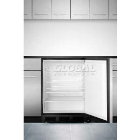 Summit Appliance Div. AL752BKBISSHH Summit  ADA Comp Built in Undercounter Refrigerator 5.5 Cu. Ft. Black image.