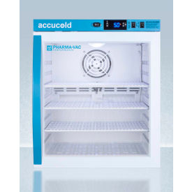 Summit Appliance Div. ARG1PV Accucold Pharma-Vac Performance Series Compact Vaccine Refrigerator, 1 Cu.Ft., Glass Door image.
