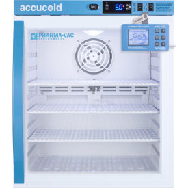 Summit Appliance Div. ARG1PVDL2B Accucold Compcact Vaccine Refrigerator, 1 Cu. Ft, 19-3/4"W x 19-3/4"D x 21-1/2"H, Glass Door image.