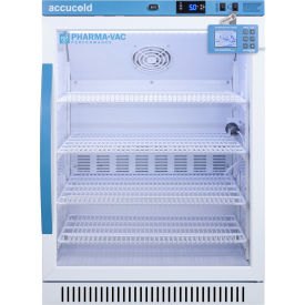 Summit Appliance Div. ARG6PVDL2B Accucold ADA Vaccine Refrigerator, 24-3/8"W x 24-3/8 "D x 32.5"H, 6 CuFt, Glass Door, Wire Shelf image.