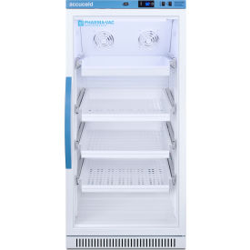 Accucold Upright Vaccine Refrigerator 8 Cu. Ft. Removable Drawers Shelf Glass Door 
