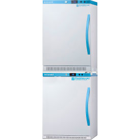 Summit Appliance Div. ARS6PV-AFZ5PVBIADASTACKLHD Accucold 24" Wide Series Refrigerator & Freezer Comb., LHD, Solid Door, 9.88 Cu. Ft. Capacity, White image.