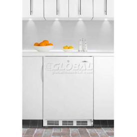 Summit Appliance Div. CT66LWBIADA Summit-ADA Comp Refrigerator-Freezer WH For Built-In Cycle Defrost, DLX Interior image.