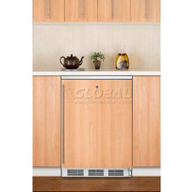 Summit Appliance Div. CT66LWBIIF Summit-Built-In UC Refrigerator-Freezer, Cycle Defrost, Convertible Door Frame, WH image.
