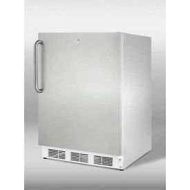 Summit Appliance Div. CT66LWCSSADA Summit-ADA Comp Built-In Refrigerator-Freezer, Lock, Complete S/S Exterior image.