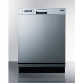 Summit Appliance Div. DW2435SS Summit-Dishwasher, Energy Star, 12 Place Settings, 23-1/2"W x 22-1/2"D x 34"H, S/S image.