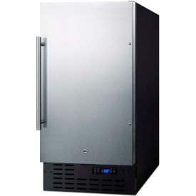 Summit Appliance Div. FF1843BSS Summit 18" Wide Built-In All-Refrigerator, 17-3/4"W x 24"D x 34-1/4"H, 2.7 Cu.Ft image.
