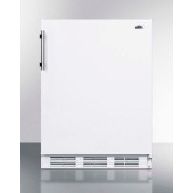 Summit Appliance Div. FF61WBIADA Summit  ADA Comp Built in Undercounter Refrig 5.5 Cu. Ft. White image.