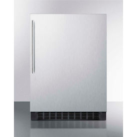 Summit Appliance Div. FF64BXCSSHV Summit Built In Freestanding Refrigerator w/ Towel Bar Handle, 4.6 Cu. Ft. Cap., Silver image.