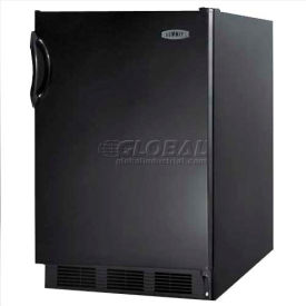 Summit Appliance Div. FF6BKBI7ADA Summit-ADA Comp All-Refrigerator, Automatic Defrost, Black Finish image.