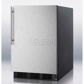 Summit Appliance Div. FF6BK7SSHV Summit-Freestanding All-Refrigerator, Black, S/S Door, Thin Handle image.