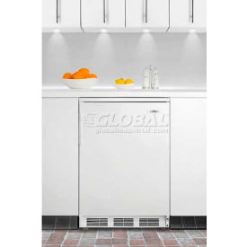 Summit Appliance Div. FF6WBI Summit  Built In Undercounter All Refrigerator 5.5 Cu. Ft. White image.