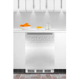 Summit Appliance Div. FF6WBISSHHADA Summit  ADA Comp Built in Undercounter Refrigerator 5.5 Cu. Ft. White/Stainless Steel image.