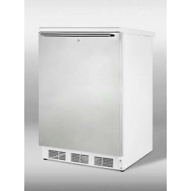 Summit Appliance Div. FF6LW7SSHH Summit  Commercial Built In Undercounter Refrigerator 5.5 Cu. Ft. White/Stainless Steel image.