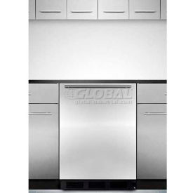 Summit Appliance Div. FF7BKBISSHHADA Summit-Built-In Undercounter All-Refrigerator, BK, SS Door Frame To Accept Custom Pane image.