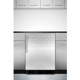 Summit Appliance Div. FF7BKBISSTB Summit  Commercial Built In Refrigerator 5.5 Cu. Ft. Black/Stainless Steel image.