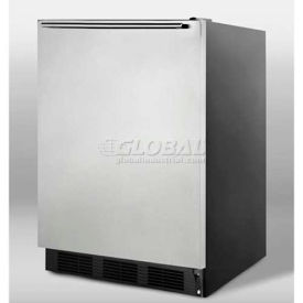 Summit Appliance Div. FF7BKSSHH Summit  Freestanding All Refrigerator 5.5 Cu. Ft. Black/Stainless Steel image.