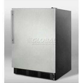 Summit Appliance Div. FF7BKSSHV Summit  Freestanding All Refrigerator 5.5 Cu. Ft. Black/Stainless Steel image.