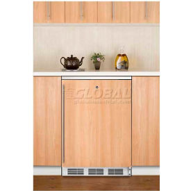 Summit Appliance Div. FF7LWBIIF Summit  Built In Undercounter All Refrigerator W/Lock 5.5 Cu. Ft. White image.