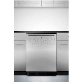 Summit Appliance Div. FF7LBLKBISSHH Summit  Commercial Built In Refrigerator 5.5 Cu. Ft. Black image.