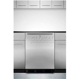 Summit Appliance Div. FF7LBLKBISSHHADA Summit-32"H ADA Comp Built-In Undercounter Refrigerator, Lock image.