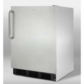 Summit Appliance Div. FF7LBLKCSSADA Summit -32"H ADA Comp Refrigerator, S/S Exterior, Lock, Three Shelves image.