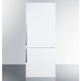 Summit-Energy Star Counter Depth Bottom Refrigerator-Freezer, White, 27-1/4