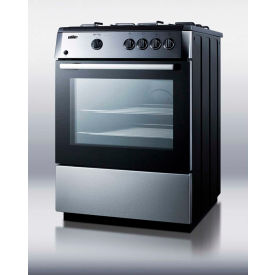 Summit Appliance Div. PRO24G Summit-Slide-In  Range, Gas, 4 Burners, 2.55 Cu. Ft., Spark Start, 24" x 23-1/4" x 36" image.