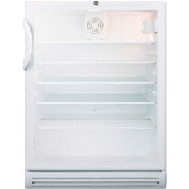Summit Appliance Div. SCR600GLBIADA Summit-ADA Comp Commercial Glass Door All-Refrigerator, White image.