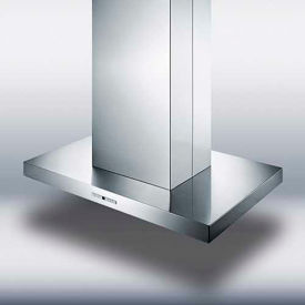 Summit Appliance Div. SEIH4636CV4 Summit-Island Range Hood, Stainless Steel, 23-5/8" x 35-3/8" x 33" image.