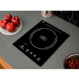 Summit Appliance Div. SINC1110 Summit-Built-In Induction Cooktop Single Zone, 1800W, BK Ceran™, Smooth-Top, BK image.
