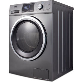 Summit Appliance Div. SPWD2203P Summit Appliance Washer/Dryer Combo Unit, 24" Wide, 115V For Non-Vented Use, Platinum image.