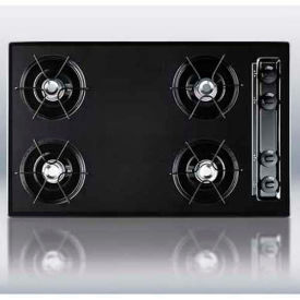 Summit Appliance Div. TNL053 Summit-30"W Cooktop, Four Burners, Gas Spark Ignition, Black image.