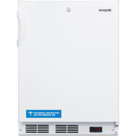 Summit Appliance Div. VT65MLBIADA Accucold® Built In Under Counter All Freezer, ADA Compliant, 3.5 Cu. Ft. Capacity, White image.