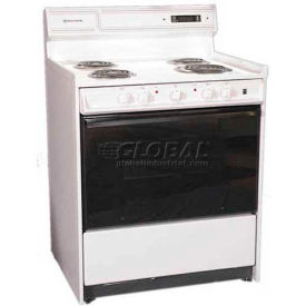 Summit Appliance Div. WEM230DK Summit-Deluxe 220V Electric Range In 30"W, Black See-Through Glass Oven Door, Light image.