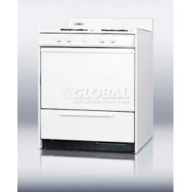 Summit Appliance Div. WNM2107 Summit-White Gas Range, Electronic Ignition, 30"W image.