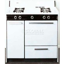 Summit Appliance Div. WNM430P Summit-White Gas Range, Battery Start Ignition 36"W image.