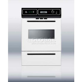 Summit Appliance Div. WTM7212KW Summit-Gas Wall Oven, Electric Ignition, Clock/Timer, Window, White image.
