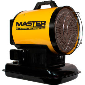 Master® Kerosene/Diesel Radiant Heater with Thermostat Battery Operated 80000 BTU 120V