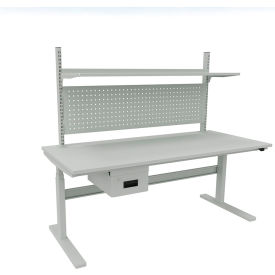 Treston Electric Desk ESD Basic Configuration 30" x 60" Gray 