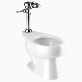 Sloan Valve 20001001 Sloan ST-2009 One Piece Elongated Standard Height Toilet With ROYAL 111 Flushometer, 1.28 GPF image.