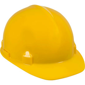 Jackson Safety SC-6 Safety Hard Hat, 4-Pt. Ratchet Suspension, Cap-Style, Yellow - Pkg Qty 12