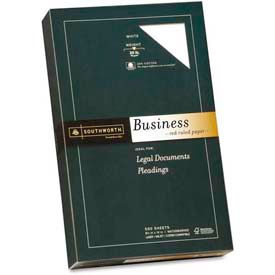 Southworth Company 403ER Southworth® 25 Cotton Business Paper, 8-1/2" x 14", 20 lb, Recycled, White, 500 Sheets/Pack image.