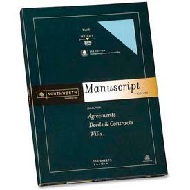 Southworth Company 41SM Southworth® Manuscript Cover, 12-1/2" x 9", Blue, 100 Sheets/Pack image.