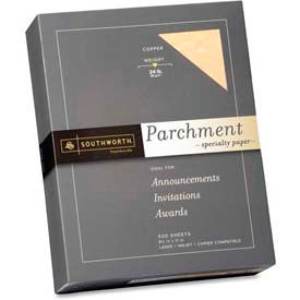 Southworth® Parchment Specialty Paper 8-1/2"" x 11"" 24 lb Copper 500 Sheets/Pack