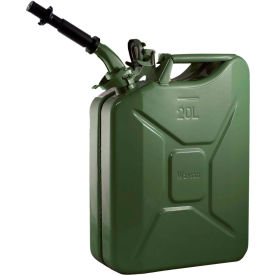 Swiss Link/Stormtec USA 3008**** Wavian Jerry Can w/Spout & Spout Adapter, Green, 20 Liter/5 Gallon Capacity - 3008 image.