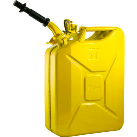 Swiss Link/Stormtec USA 3011*****##* Wavian Jerry Can w/Spout & Spout Adapter, Yellow, 20 Liter/5 Gallon Capacity - 3011 image.