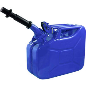 Swiss Link/Stormtec USA 3023 Wavian Jerry Can w/Spout & Spout Adapter, Blue, 10 Liter/2.64 Gallon Capacity - 3023 image.